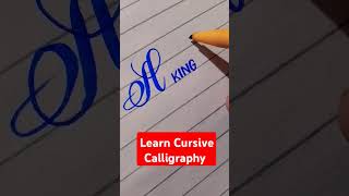 Learn Cursive Calligraphy shorts cursivewriting calligraphy [upl. by Nauqed]