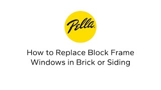 How to Replace Block Frame Windows without Disturbing Brick or Siding [upl. by Arem]