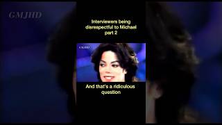 Interviewers being disrespectful to Michael Jackson part 2 kingofpop michaeljackson mj [upl. by Erdnassac874]