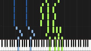 Modest Mussorgsky  Pictures at an Exhibition Promenade V Piano Tutorial Synthesia [upl. by Lacie]