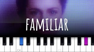 Familiar  Agnes Obel piano tutorial [upl. by Sellma]