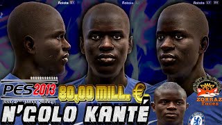 New Version Pes 2013 ✪ KANTÉ ✪ Face 2019 By zorraz [upl. by Mcilroy]