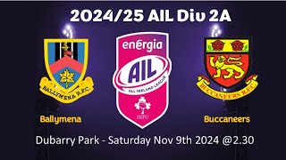 Buccs Vs Ballymena Nov 2024 [upl. by Brozak554]