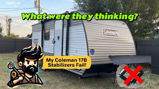 I installed front stabilizers on my Coleman Lantern 17b RV Worth it [upl. by Shea202]