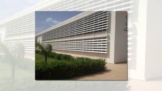 Brise soleil en aluminium au Maroc brisesoleil fixe [upl. by Ammann]