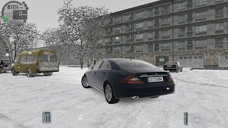 City Car Driving 153 Mercedes CLS 500 SNOW G27 [upl. by Akirderf]