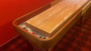 American Shuffleboard Company 22ft original table [upl. by Zurciram]