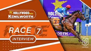 20241105 Hollywoodbets Kenilworth interview Race 7 won by NAVY STRENGTH [upl. by Nalak]