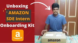 Unboxing the Amazon SDE Intern Onboarding Kit  Which Laptop do Interns get [upl. by Onairot381]