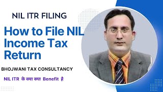 How to File NIL ITR Online 202425  Zero ITR Filing Online [upl. by Tekcirk]