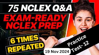 Day 12 Q 901975  4500 previously asked questions series  NCLEX Questions and answers [upl. by Eeruhs]