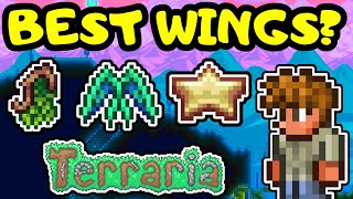 BEST AND EASIEST WINGS Terraria Wings Guide Best Wing Progression Guide for Terraria Journeys End [upl. by Ynavoj]