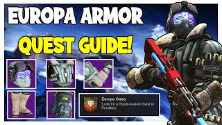 ALL STASIS SEALED CHEST LOCATIONS Europa Armor Quest Guide  Destiny 2 Beyond Light [upl. by Aylmar]