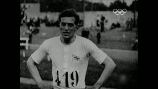 Harold Abrahams leans into Olympic gold  Mens 100m  Athletics  Paris 1924 Olympic Games [upl. by Diskson]