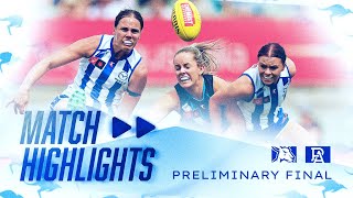 AFLW PF match highlights North Melbourne v Port Adelaide [upl. by Cale]