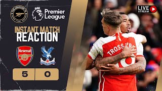 Arsenal 50 Crystal Palace Live Instant Match Reaction [upl. by Yelekalb661]