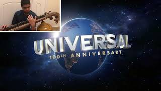 Universal Logo 100th Anniversary 2012  Fanfare Theme in Veena and Piano  Cover by Akki [upl. by Karna]