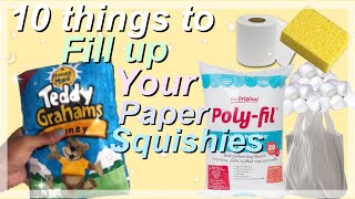 10 THINGS TO FILL YOUR PAPER SQUISHIES [upl. by Luca651]