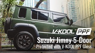 Jimny 5Door Jungle Green Terlindungi dengan VKOOL PPF [upl. by Ahsatel919]