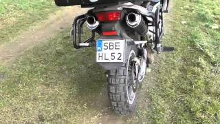 Aprilia ETV 1000 Caponord GPR Exhaust V2 1000 Power [upl. by Ardnasirhc761]