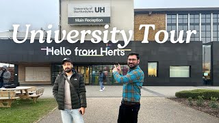 University of Hertfordshire Campus Tour 🇬🇧  BRP collection  Enrolment  London  UK [upl. by Nlocnil]