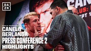 HIGHLIGHTS  Canelo Alvarez vs Edgar Berlanga Los Angeles Press Conference [upl. by Anicul485]