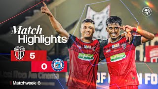 Match Highlights  NorthEast United FC 50 JamshedpurFC  MW 6  ISL 202425 [upl. by Xavler632]