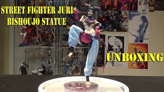 Kotobukiya Street Fighter Juri Bishoujo Statue Unboxing [upl. by Stila]