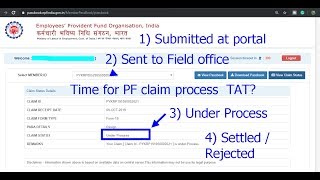 ಪಿಎಫ್ STATUS 1 Submitted 2 Under Process 3 Settled 4 Rejected [upl. by Janeen708]