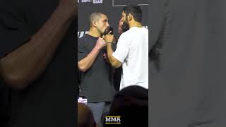 Robert Whittaker faces off wit Khamzat Chimaev [upl. by Nileuqcaj]