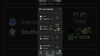 EFL Cup Football Scores eflcup [upl. by Glenine]