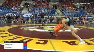 106 Lbs Cons 16 1 Gavin Caprella Ohio Vs Cael Larson South Dakota [upl. by Farnham]