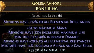 POE 324 Necropolis crafting pays HUGE  Minion ring craft 10 DIVINES [upl. by Nicola]