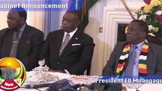 New President Emmerson Mnangagwa cabinet announcement [upl. by Boutis842]