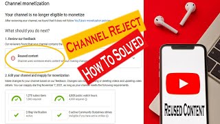 your channel is no longer eligible to monetize  Reused Content  How To Solved Demonetized Channel [upl. by Ylesara994]