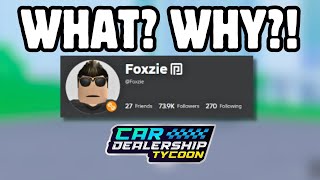 🔥Foxzie LOST Verified Badge cardealershiptycoon roblox [upl. by Amabelle713]