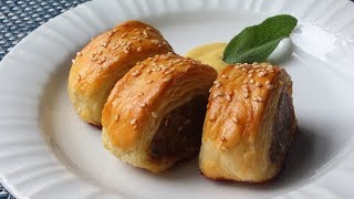 Sausage Rolls Recipe  How to Make Sausage Rolls [upl. by Wilkey]