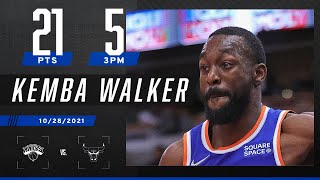 Kemba Walkers 21 PTS help Knicks get big W vs Bulls 🔥 [upl. by Notlrahc492]