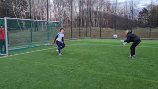 Goalkeeper Training With U14 Keepers  Sweden goalkeepers coaching [upl. by Oppen]