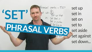 Phrasal Verbs with SET set up set in set to [upl. by Rosie]