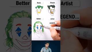 Joker art  Artist shorts joker youtube newupdate experiment [upl. by Rekab367]