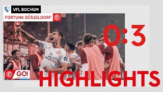 HIGHLIGHTS  VfL Bochum vs Fortuna Düsseldorf 03  Auswärtssieg als wichtiger Schritt zum Ziel [upl. by Alaikim]