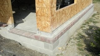 How to Lay Brick Under Threshold or Stone Ledge [upl. by Lucinda]