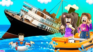 MINHA PRIMEIRA VIAGEM DE NAVIO E ISSO ACONTECEU Sinking Ship  Roblox [upl. by Renie872]