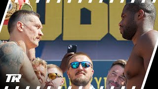 Oleksandr Usyk amp Daniel Dubois WeighIn for Unified Heavyweight Championship Fight  HIGHLIGHTS [upl. by Heyward771]