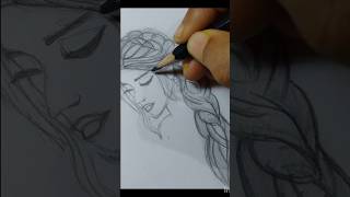 sketch art shorts viral ytshorts trending dopatti maiyya [upl. by Noreik]