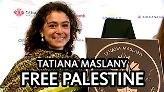 Tatiana Maslany stands with Palestine [upl. by Magnien]