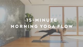 15Minute Energizing Morning Flow with Caley Alyssa [upl. by Razec244]