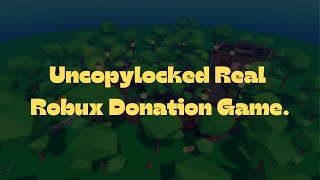 New Uncopylocked Donation game  Real Donation [upl. by Ahseram]