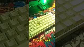 Gateron Milky Yellow pro sound test 🤤🤤 [upl. by Anilys]